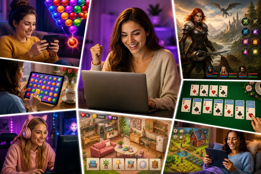 vrouwen online spellen
